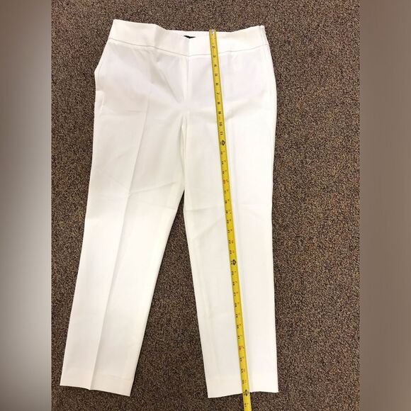 Talbots Classic Cream Ankle Pants - Picture 5 of 6